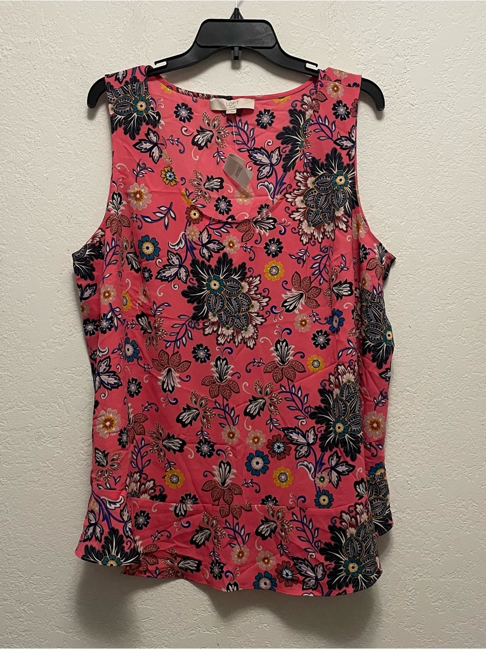 Ann Taylor Multicolor Floral Camisole Woman’s Size 18 Statement Piece NEW